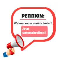 Petition: Weimer muss zurück treten! Jetzt unterschreiben!